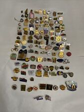 125 Piece Lot Of Lapel/Hat Pins Various Themes  picture