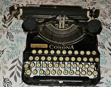 Vintage CORONA FOUR Typewriter With Travel Case 1925 Tested Working  picture