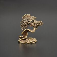 50g Brass Bronze Tree Statue Miniature Figurine Tea Pet Ornament Toy Collection picture