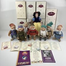 Snow White and the Seven Dwarfs Complete Set Ashton-Drake Porcelain Dolls W Box picture