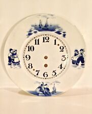 Vintage Unbranded Delft Type Porcelain Clock Face Only Nice picture