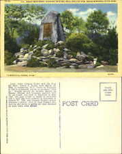 Monument Colonel Drake Memorial State Park PA unused linen old postcard picture