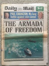 Daily Mail Newspaper 6th June 1994 QE2 D-Day Armada picture