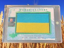 DECISION 2020 WORLD LEADERS FLAG PATCH VOLODYMYR ZELENSKYY GREEN FOIL 05/10 RARE picture