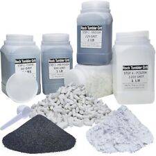 8 LBS Large Weight Rock Tumbler Grit Kit and Ceramic Tumbling Filler Media -Coar picture