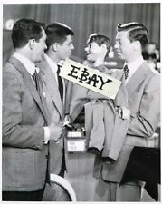 DEAN MARTIN JERRY LEWIS Photo CANDID at Telethon JIMMY NELSON DANNY O’DAY PUPPET picture
