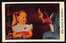 Elvis & Lisa Marie Presley Vintage 1970s Movie Film Star Card from Sweden #953 picture