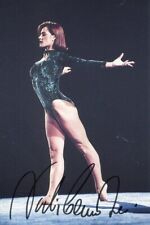 Nadia Comaneci Romania 5x Olympic Gold Medal Gymnast Signed Autograph Photo picture