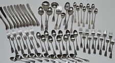 Oneida Heirloom American Colonial Cube Stainless USA Satin Flatware 69 Piece Set picture