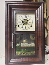 09-05S&G - Antique Smith and Goodrich Mini Fusee OG Ogee Clock picture