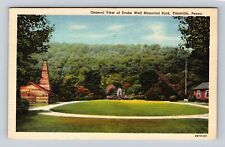 Titusville PA-Pennsylvania View Drake Well Memorial Park Vintage c1948 Postcard picture