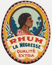 La Negresse Rum Rhum French Liquor Spirits Vintage Drinks Vintage Color Label picture
