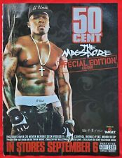 RARE 50 CENT The Massacre Special Edition CD/DVD - TARGET Promo PRINT AD  picture