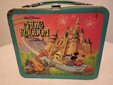 Vtg Metal 1979 Walt Disney Magic Kingdom Wonderful World  Small World Lunch Box  picture