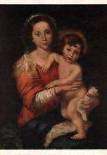CONTINENTAL SIZE POSTCARD THE VIRGIN MADONNA AND CHILD AT PITTI GALLERY FLORENCE picture