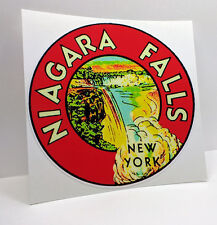 Niagara Falls New York Vintage Style Travel Decal / Vinyl Sticker, Luggage Label picture