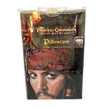 Johnny Depp JACK SPARROW Pirates of the Caribbean Dead Mans Chest Pillowcase picture
