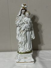 Virgin Mary Madonna Holding Baby Jesus Statue 11” Figurine picture