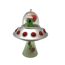 Hallmark Keepsake 2022 Galactic Greetings UFO Alien Christmas Ornament NIB picture