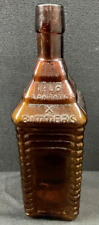 St. Drake's 1860 Plantation X Bitters Bottle 4 Logger - Patented 1862 picture