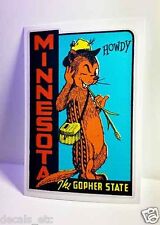 Minnesota Vintage Style Travel Decal / Vinyl Sticker, Luggage Label picture