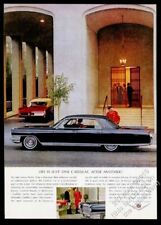 1964 Cadillac Fleetwood black car photo vintage print ad picture