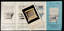 1930s Vtg GERMER Coal & Gas RANGE Stoves Radiant Home Brochure Ads Erie PA picture