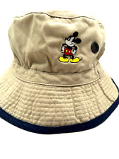 Vintage Early 00s Disney Mickey Mouse Tan bucket hat picture