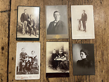 Six Antique Cabinet Card Photographs picture