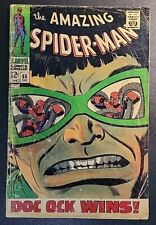🔥 AMAZING SPIDER-MAN #55 SILVER🔑  DOC OCTOPUS APPEARANCE 1967 GD- picture