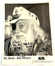 DR. HOOK ~ Ray Sawyer ~ Signed 8 x 10 AIM Black & White Photograph picture