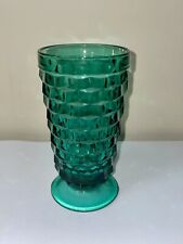 Vintage MCM Bubble Green Stained Glass Cup picture