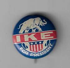 1952 Dwight Eisenhower Presidential Campaign Litho Pin with Republican Elephant picture