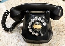 Vintage 1930 Bakelite Rotary Telephone Monophone Automatic Electric Chicago USA picture