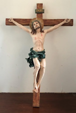 Vintage Catholic Church Crucifix/ Cross  17.5x11.5 picture