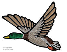 MALLARD DUCK iron-on PATCH embroidered BIRD ANIMAL HUNTING SOUVENIR APPLIQUE new picture