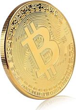 New Bitcoin Coin Souvenir  Physical Bitcoin Collection, Gold Color Great Gift picture
