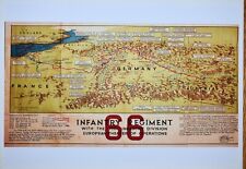World War II 66 Infantry, Regiment 71st Infantry European Theater Map Print picture