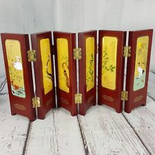 Oriental 24k Gold Plated Wood Folding 12 x 5