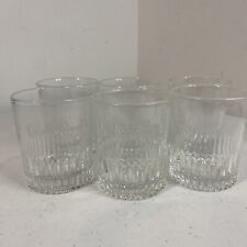 2020 Crown Royal Set of 6 Limited Edition Round Rib Base Rocks Cocktail Glasses picture