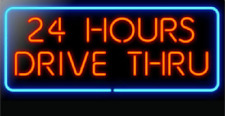 24 Hours Drive Thru Neon Light Sign 20
