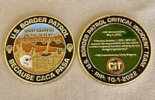 U.S. Border Patrol WHAT HAPPENS IN THE DESERT / END OF CIT Challenge Coin picture