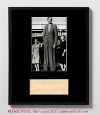 Robert Wadlow HAND SIGNED Matted Cut & Photo World's Tallest Man Autograph picture