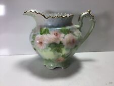Q73 Vintage French Antique Famous Floral Hand Painted Porcelain picture