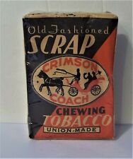 Vintage Crimson Coach Chewing Tobacco Pouch - Super Rare 1930s - 40s picture