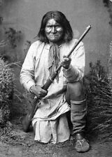 New 5x7 Photo: Geronimo in 1887, Leader of the Bedonkohe Apache Indian Tribe picture