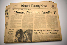Chappaquiddick Accident Mary Jo Kopechne Sen Kennedy Moon Newspaper July 20,1969 picture