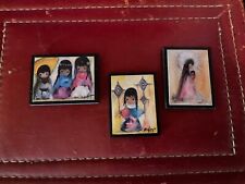 TED DEGRAZIA MINIATURE PICTURES~MAGNETS LOT OF 3 ~ 1 1/2