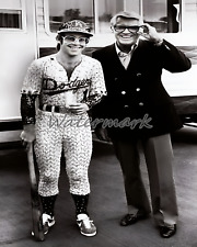 1975 Elton John With Cary Grant Dodger Stadium Black & White  8 X 10 Photo Pic picture