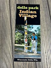 Vintage Dells Park Indian Village Wisconsin Dells Wis Advertisement  picture